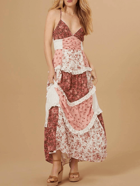 Maxikleid Im Boho-Stil Mit Floralen Mustern – Leicht & Stilvoll Für Warme Tage